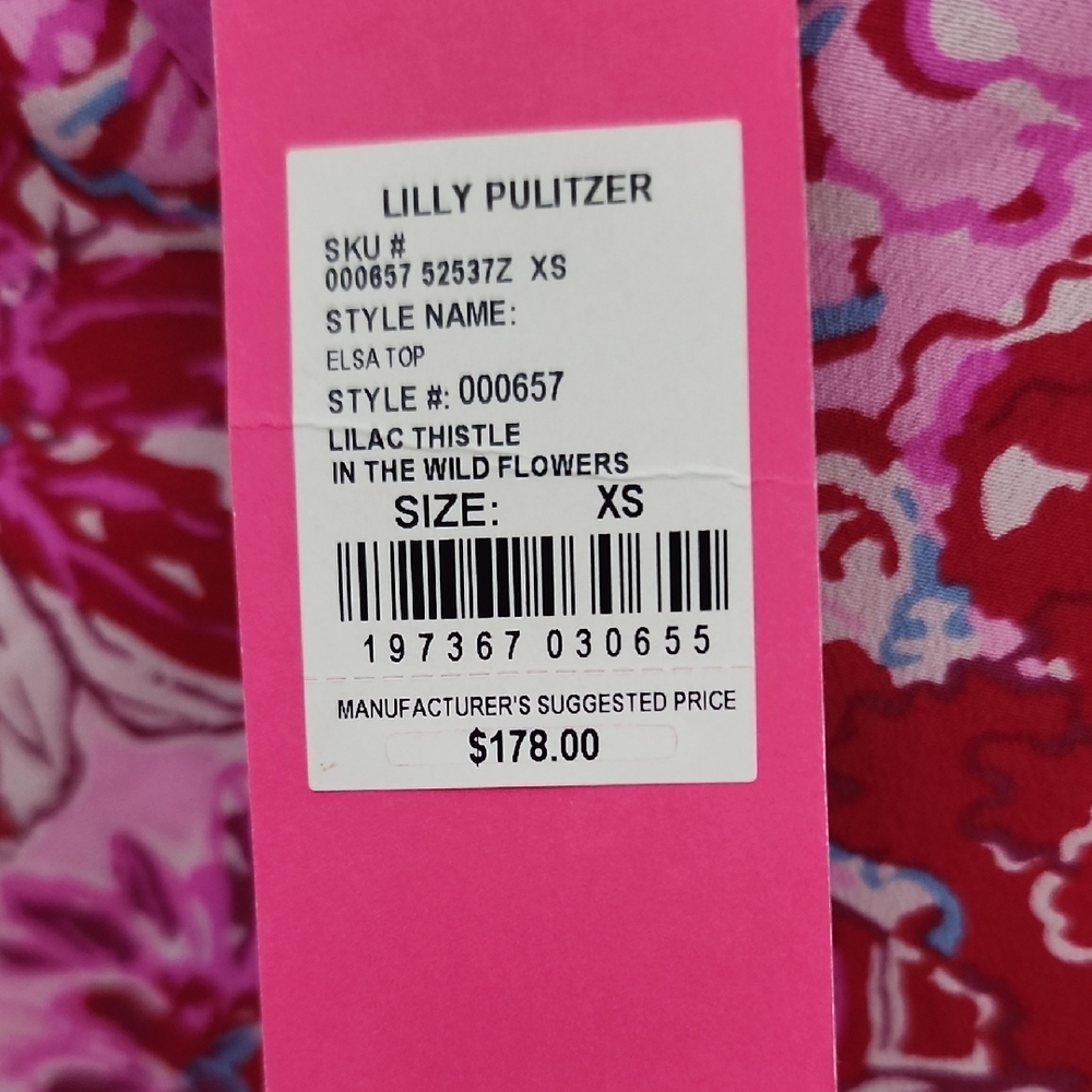 Lilly Pulitizer Elsa Top Nwt Extra Small - Picture 2 of 4